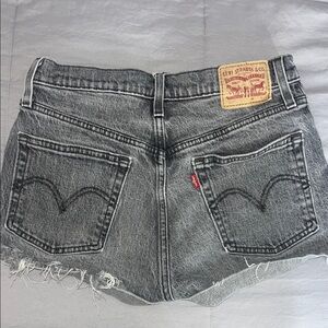 Levi's Women's Dark Gray Jean Shorts